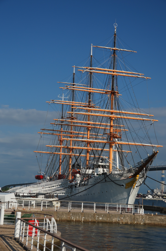 a large ship with many masts